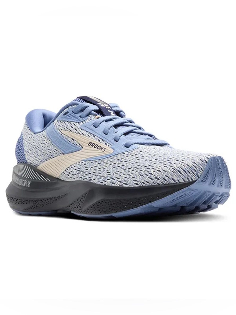 Brooks Adrenaline GTS 24 Country Wash Blue Wash Ebony Running Shoes Women’s 7.5